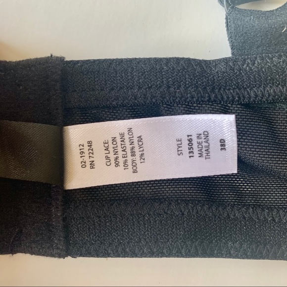 NWT Paramour Tempting Plush Contour Black Lace Bra - Picture 8 of 8